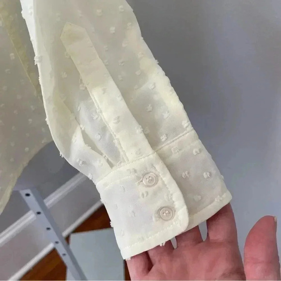 The Shirt by Rochelle Behrens Ruffled Swiss Dot Shirt and Cami Small - Picture 9 of 10